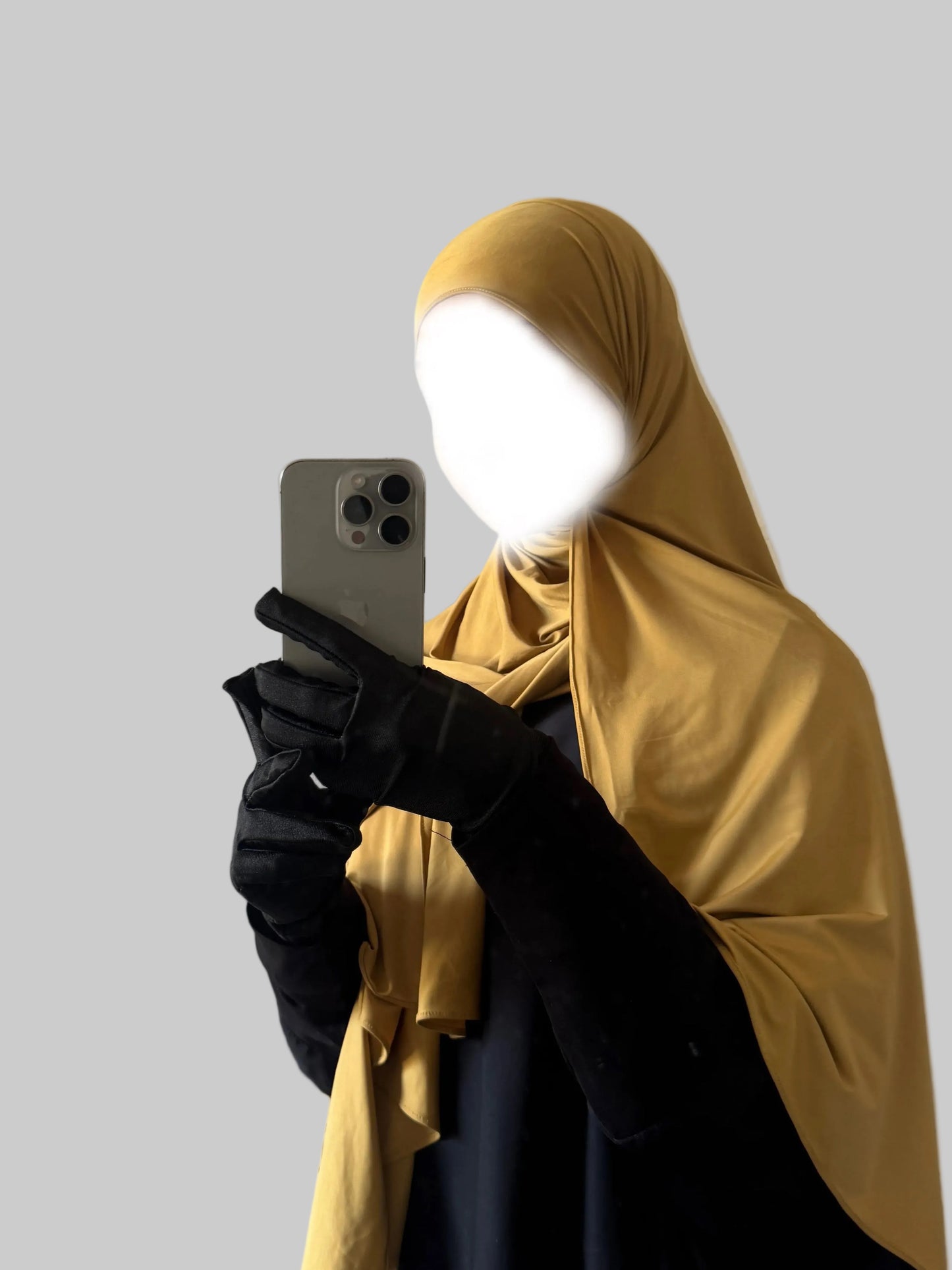Dark Mustard Liquid Hijab