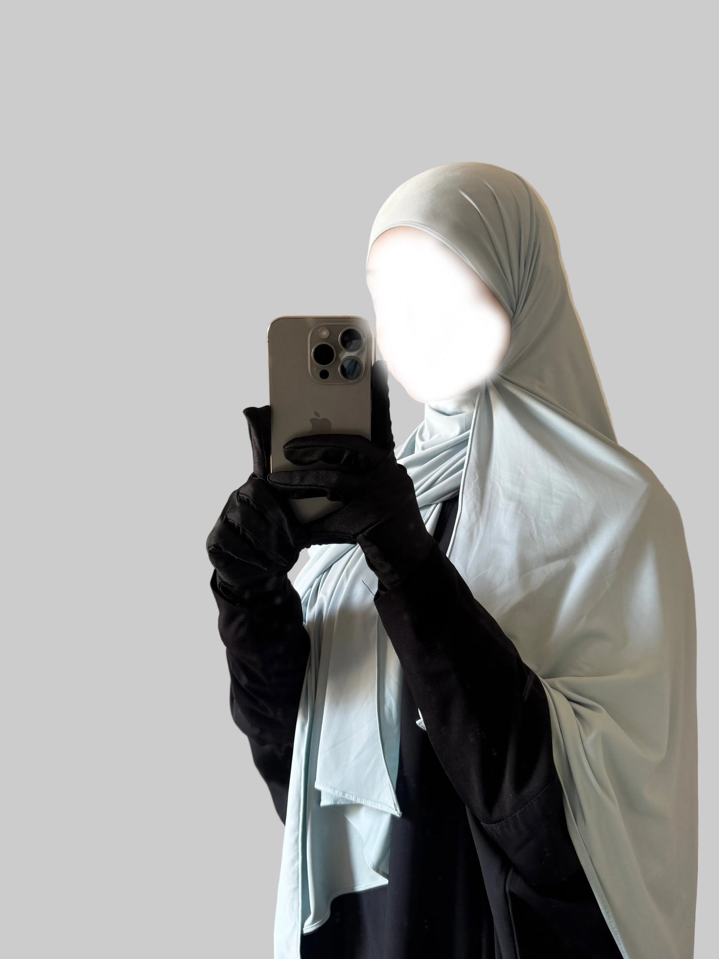 Sky Blue Liquid Hijab