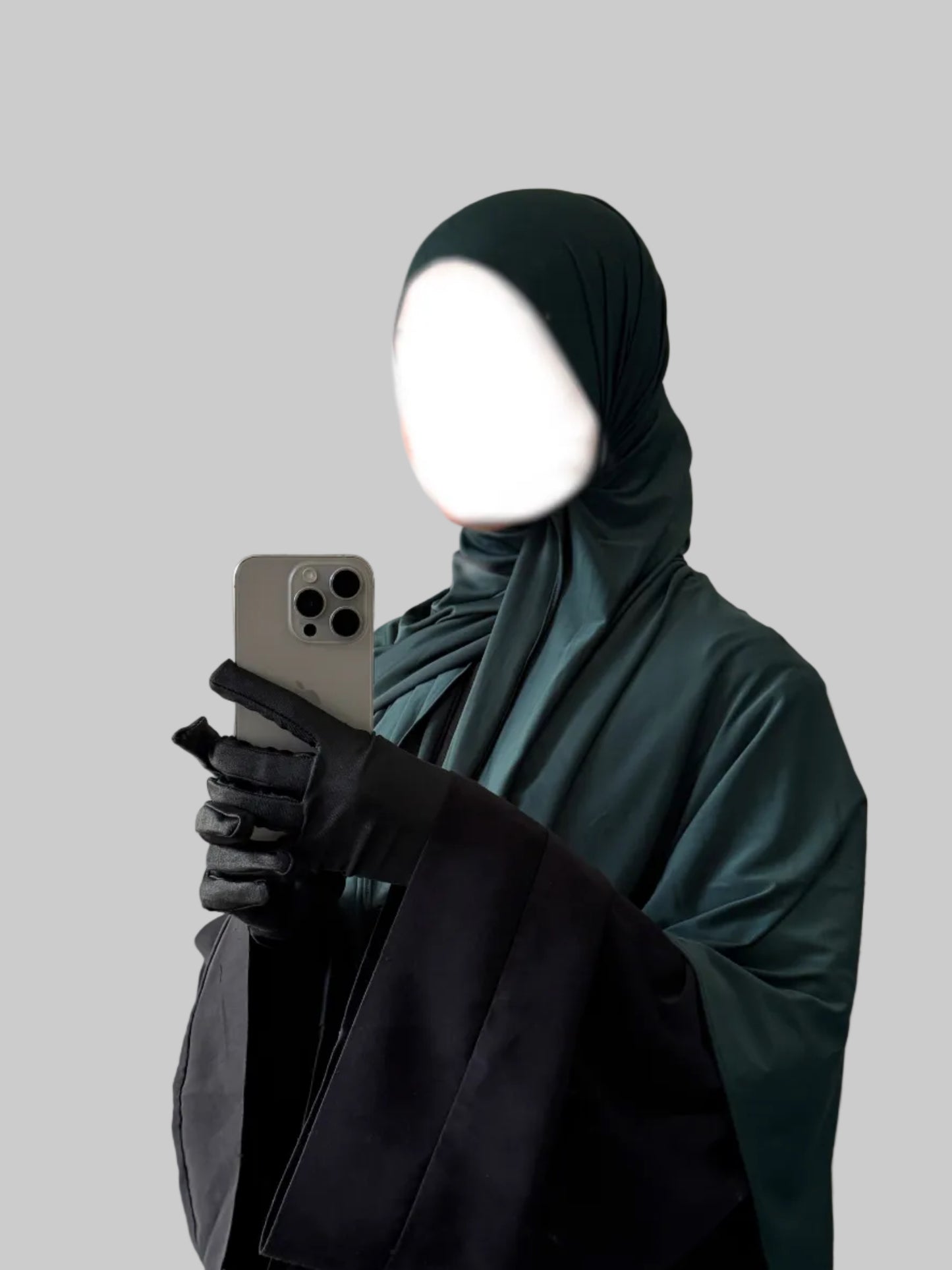 Forest Green Liquid Hijab