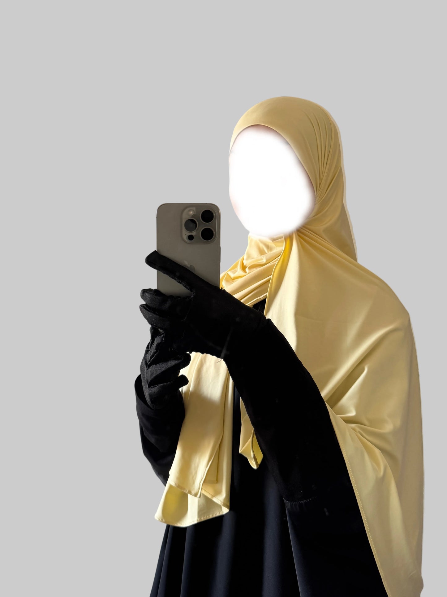 Butter Yellow Liquid Hijab