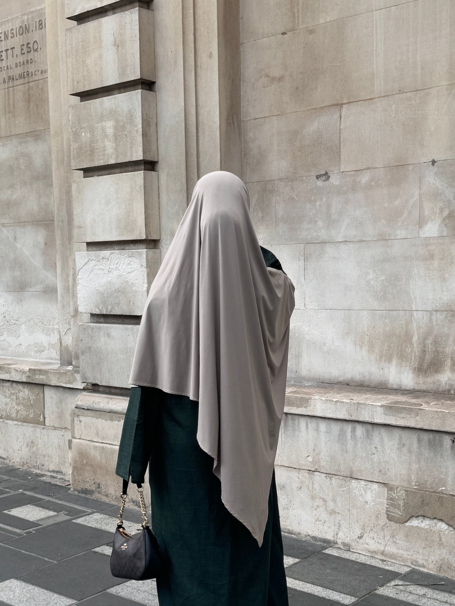 Liquid Jersey Khimar – Taupe Brown (Short)