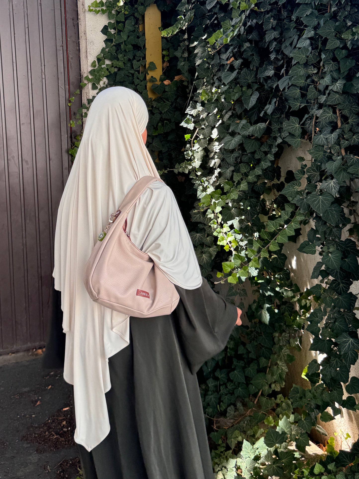 Liquid Jersey Khimar – Timeless Cream (Short)